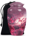 pink butterfly urn for dad, large cremation urn