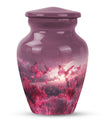 pink butterfly urn for dad, large cremation urn
