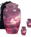 pink butterfly urn for dad, large cremation urn
