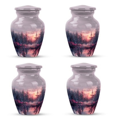 pink butterfly urn for ashes for women, funeral urn