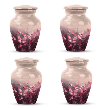 pink butterfly urn - Keepsake urn For Ashes