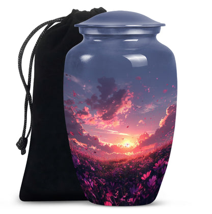 pink butterfly urn, classic memorial urn for ashes