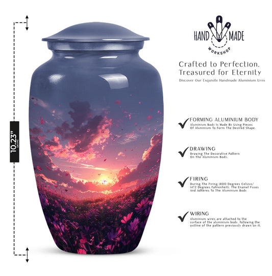  pink butterfly urn, classic memorial urn for ashes