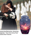  pink butterfly urn, classic memorial urn for ashes