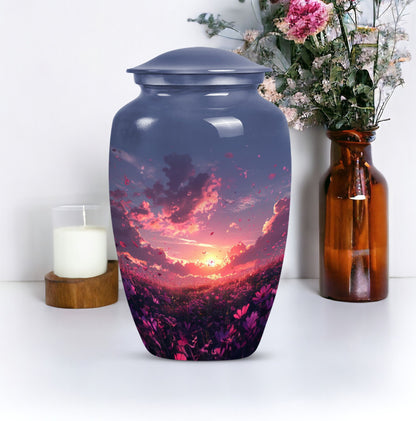  pink butterfly urn, classic memorial urn for ashes
