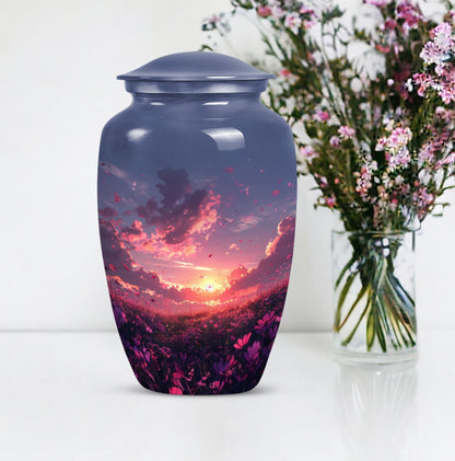  pink butterfly urn, classic memorial urn for ashes