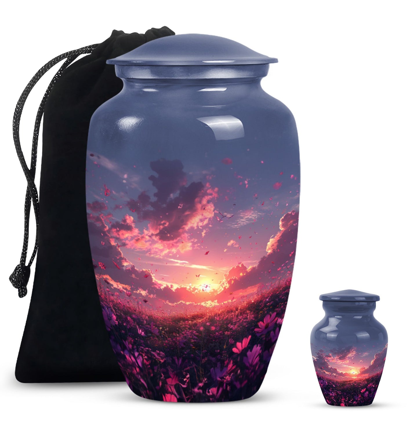  pink butterfly urn, classic memorial urn for ashes