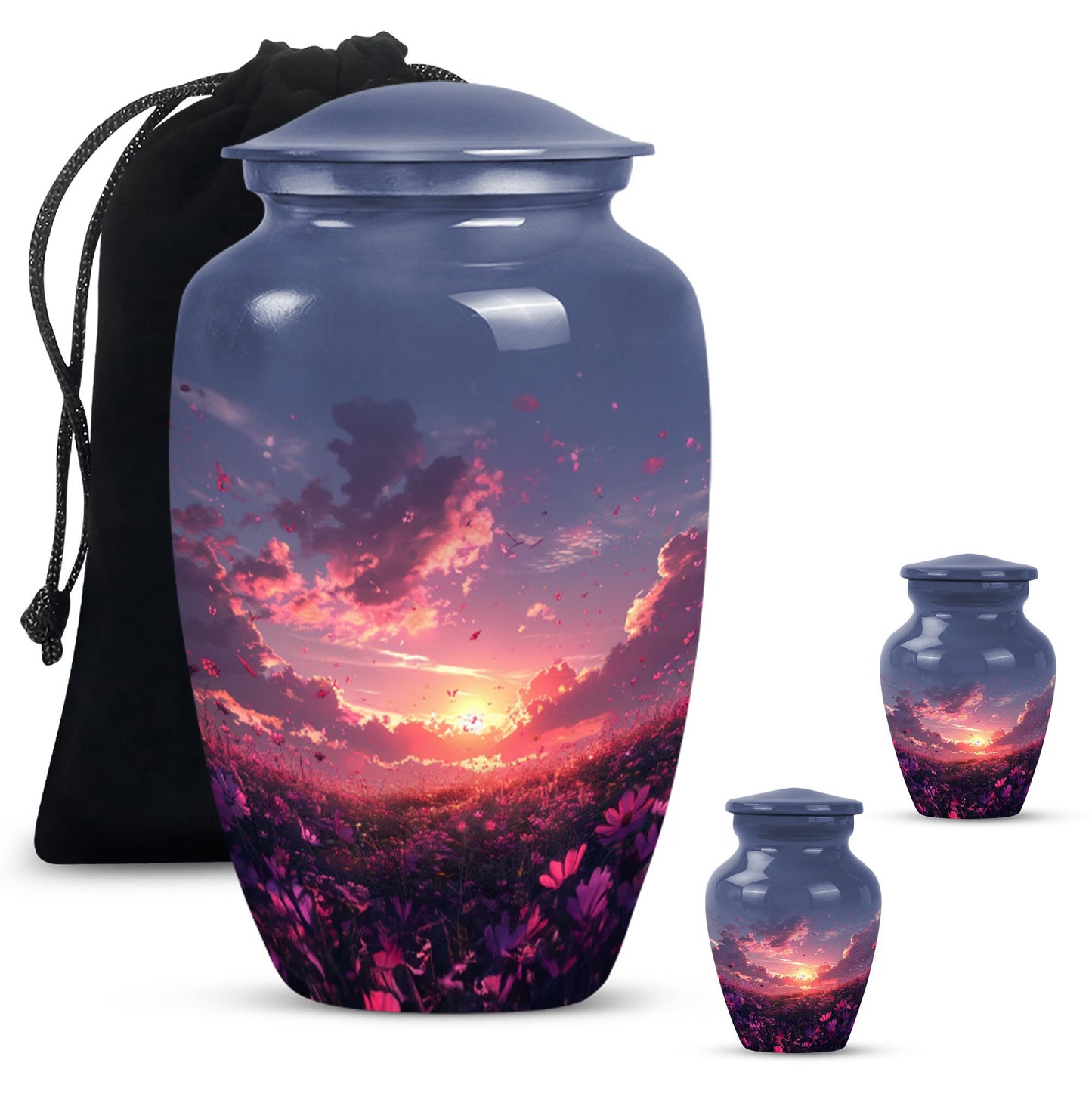  pink butterfly urn, classic memorial urn for ashes