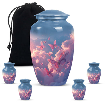 Large Urn with 4 Small Urn