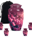 Pink Butterfly Memorial Urn