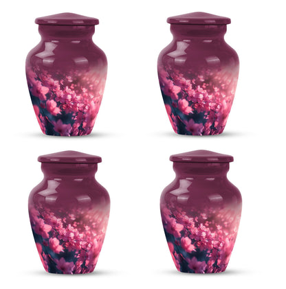 Pink Butterfly Memorial Urn