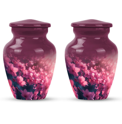 Pink Butterfly Memorial Urn