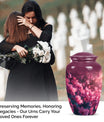 Pink Butterfly Memorial Urn
