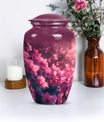 Pink Butterfly Memorial Urn