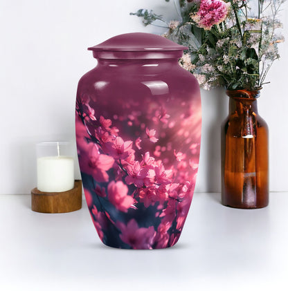 Pink Butterfly Memorial Urn