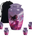  pink butterfly cremation urn, 