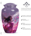  pink butterfly cremation urn, 