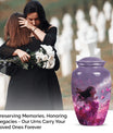  pink butterfly cremation urn, 