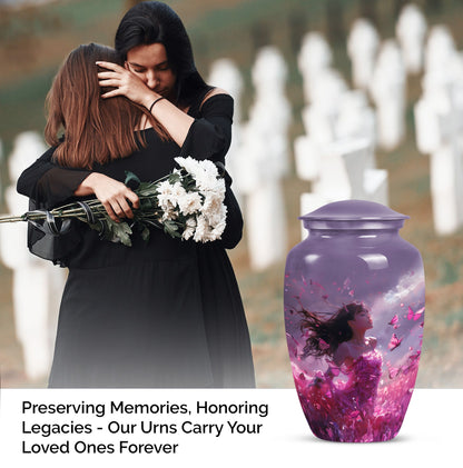  pink butterfly cremation urn, 