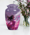  pink butterfly cremation urn, 