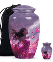  pink butterfly cremation urn, 