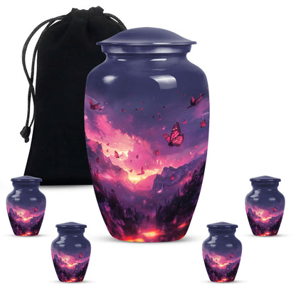 Pink Butterfly urn
