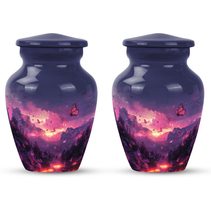 Pink Butterfly urn