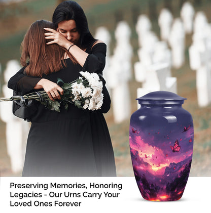 Pink Butterfly urn