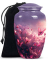 pink butterfly classic cremation urn,