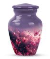 pink butterfly classic cremation urn,