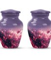 pink butterfly classic cremation urn,