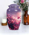 pink butterfly classic cremation urn,