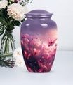 pink butterfly classic cremation urn,