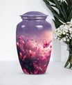 pink butterfly classic cremation urn,