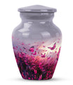 10-inch pink butterfly urn burial cremation urn 