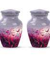 10-inch pink butterfly urn burial cremation urn 