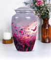 10-inch pink butterfly urn burial cremation urn 