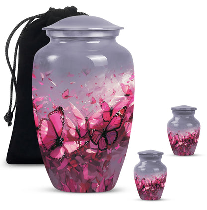  large aluminium burial urn,