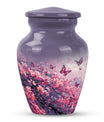 pink butterfly large urn for ashes