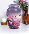 pink butterfly large urn for ashes