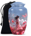 Pink butterfly urn, 