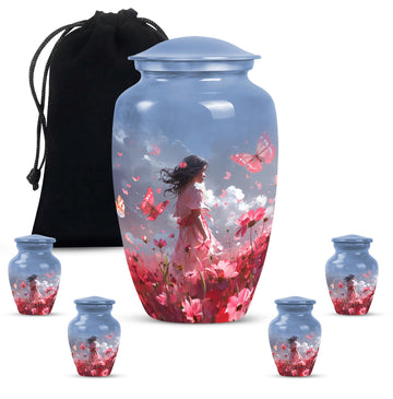 Large Urn with 4 Small Urn