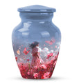 Pink butterfly urn, 