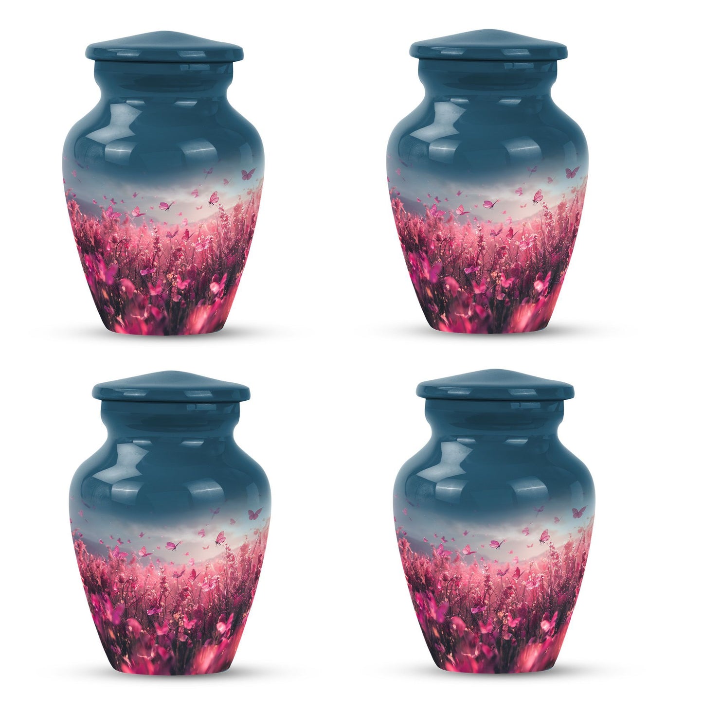  pink butterfly urn, memorial urns for human ashes