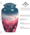  pink butterfly urn, memorial urns for human ashes