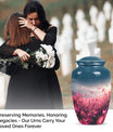  pink butterfly urn, memorial urns for human ashes