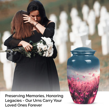  pink butterfly urn, memorial urns for human ashes