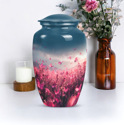  pink butterfly urn, memorial urns for human ashes