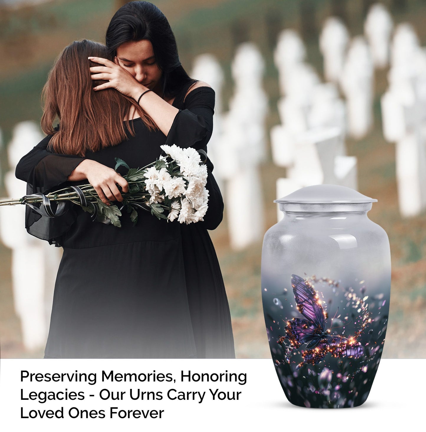 butterfly urn for adult female ashes