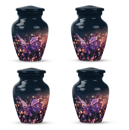 purple butterfly urn for cremation funeral